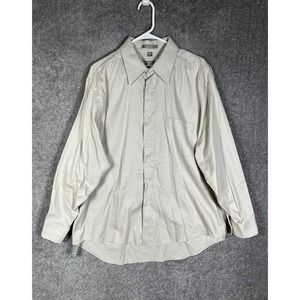 Geoffrey Beene Stain Repellent Button Up Dress Shirt Mens‎ XL Chest Pocket